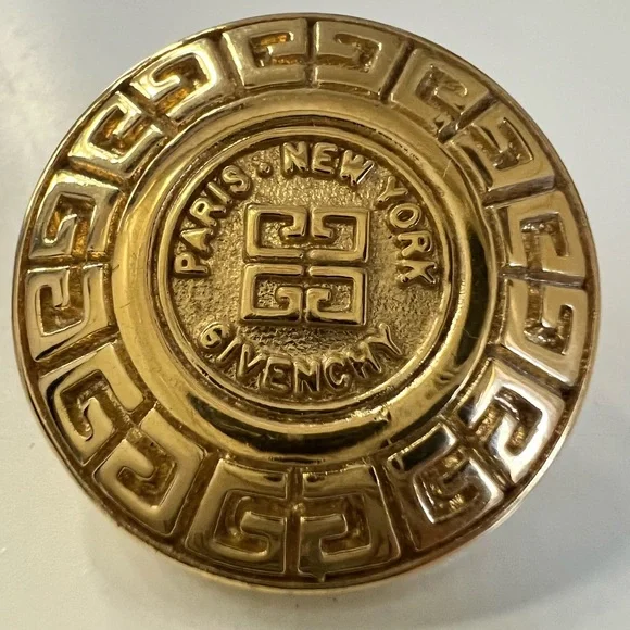 Givenchy vintage logo rare pierced earrings - Picture 10 of 11